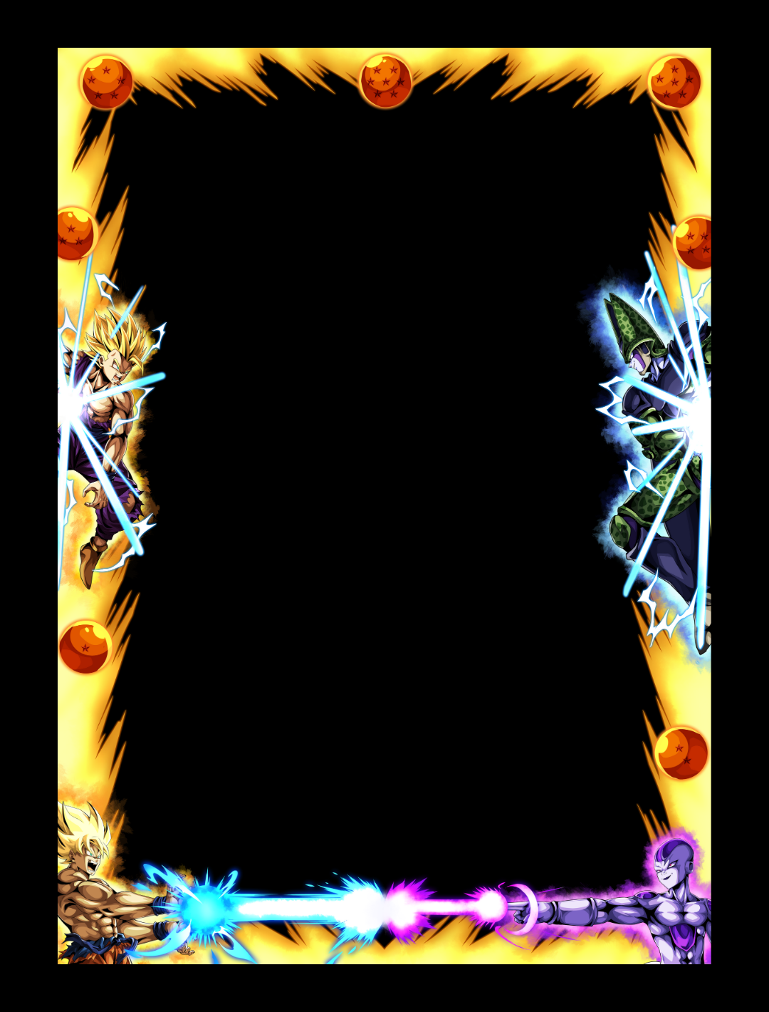 SAYAJIN BRAWL - Yugioh Border Sleeves (70 PCS)