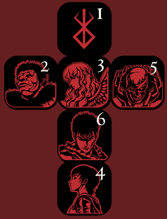 Dice en métal Dark Ending (set de 2)