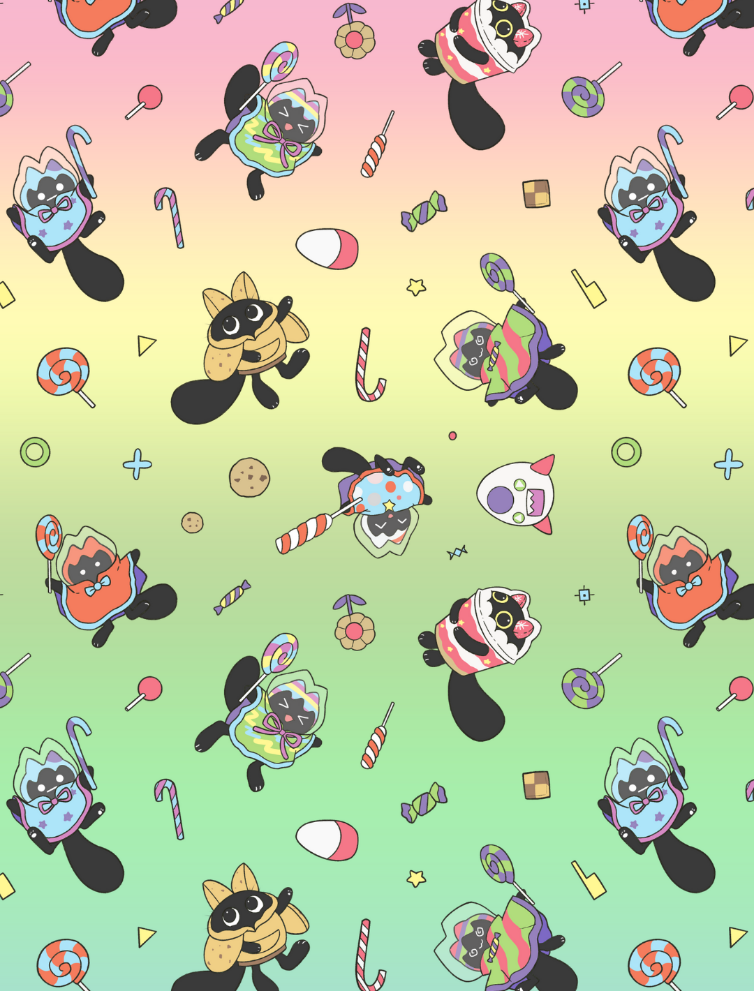 Yummy Party Holo Card Sleeves (70 PCS) - sleevechief