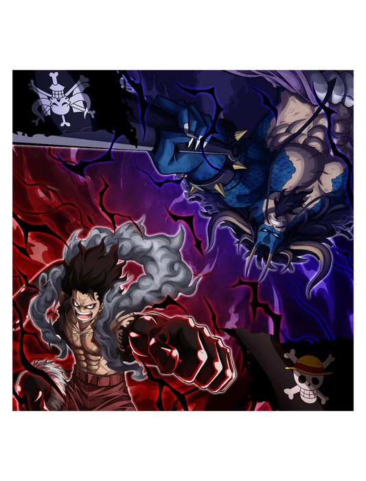 Luffy Cloth Playmat | Kaido Player Playmat | sleevechief