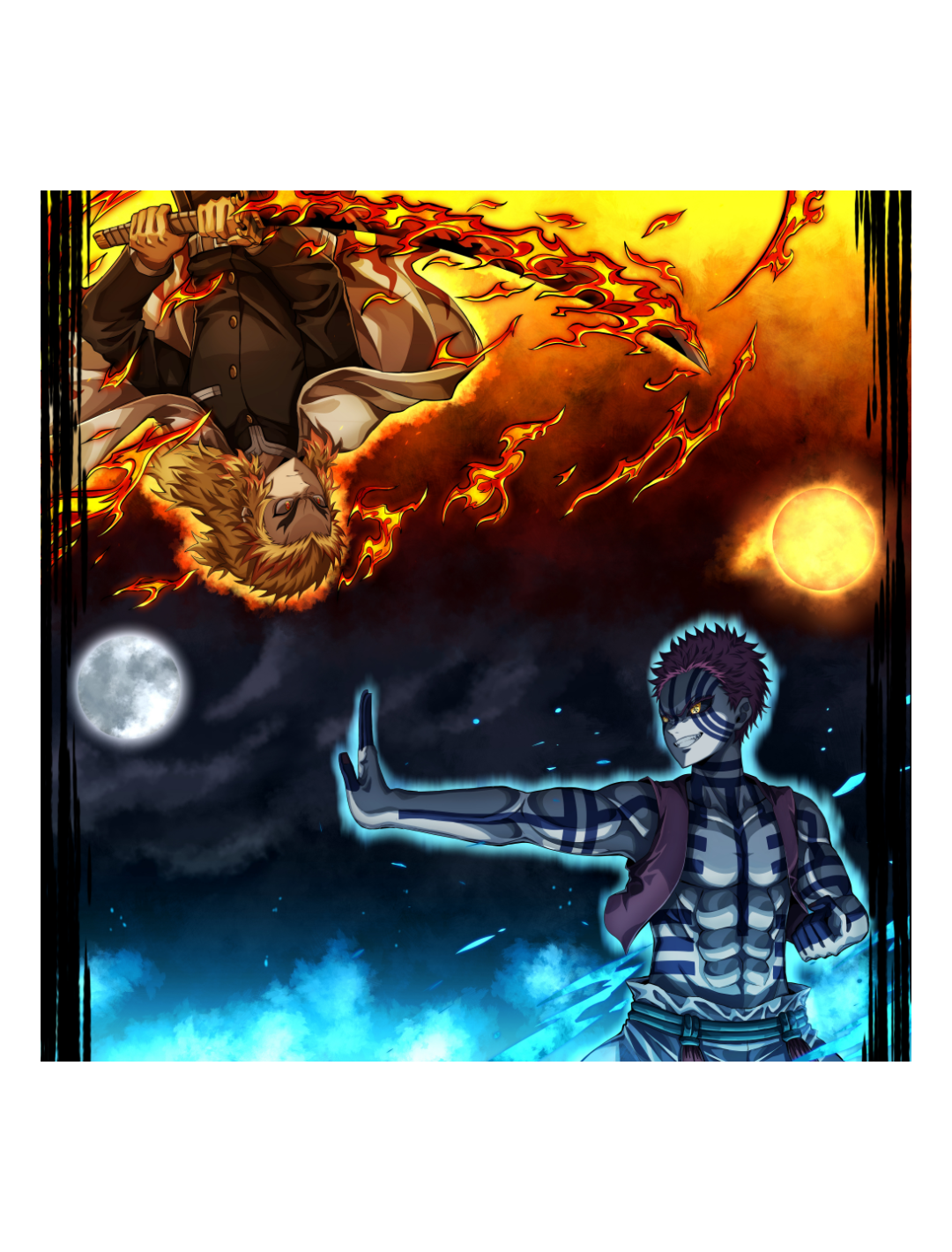 Flames Cloth Playmat | Player Cloth Playmat | sleevechief