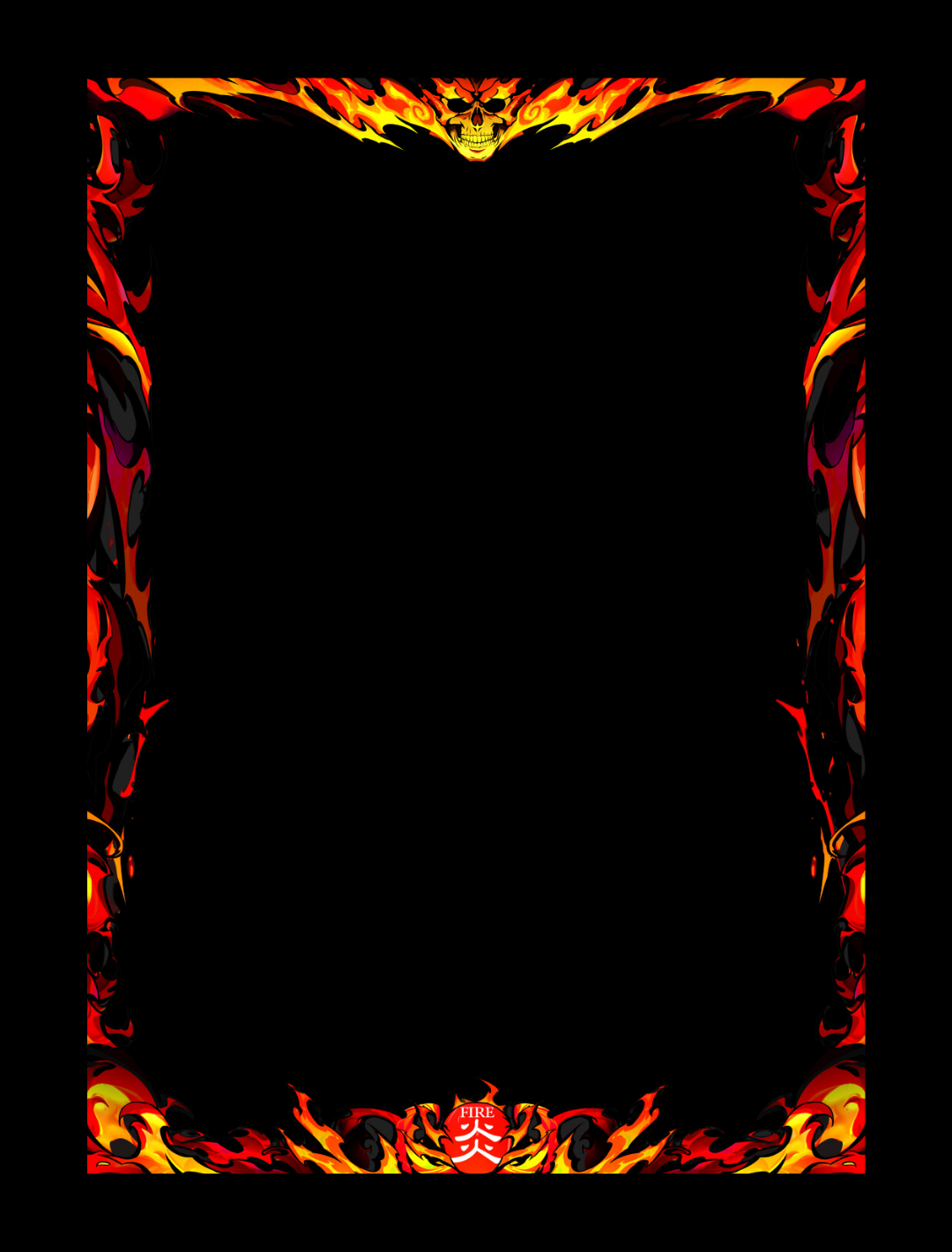 FIRE - Yugioh Border Sleeve (70STK)