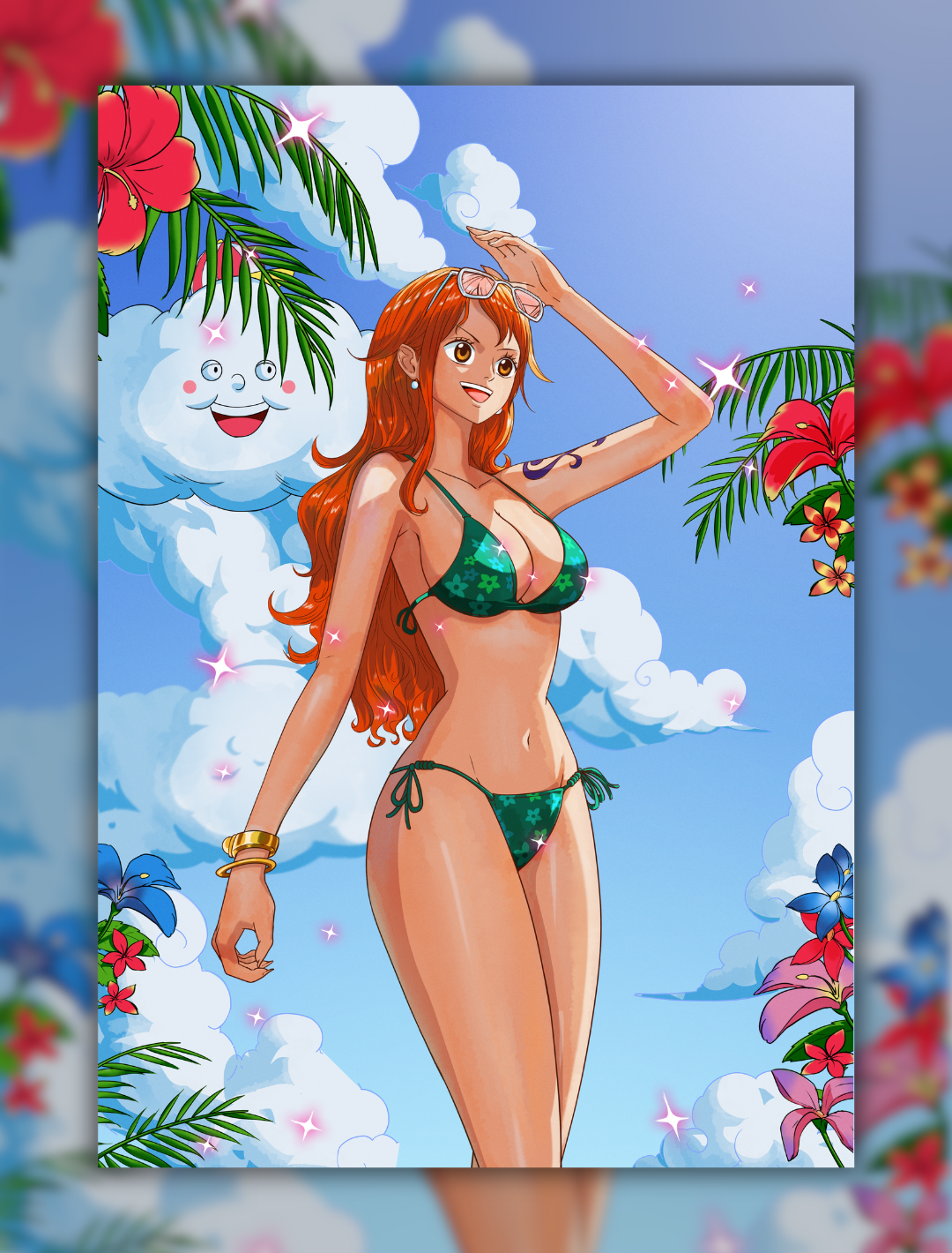 Nami Holo Card Sleeves (70PCS) - sleevechief