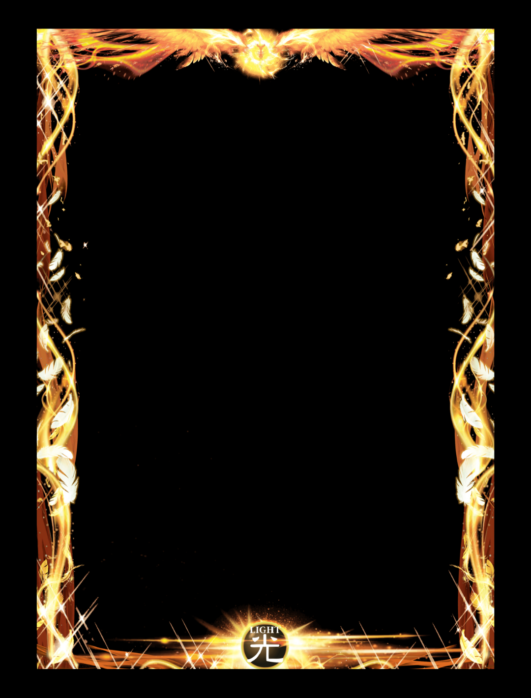Light - Yugioh Border Sleeves (70stk)