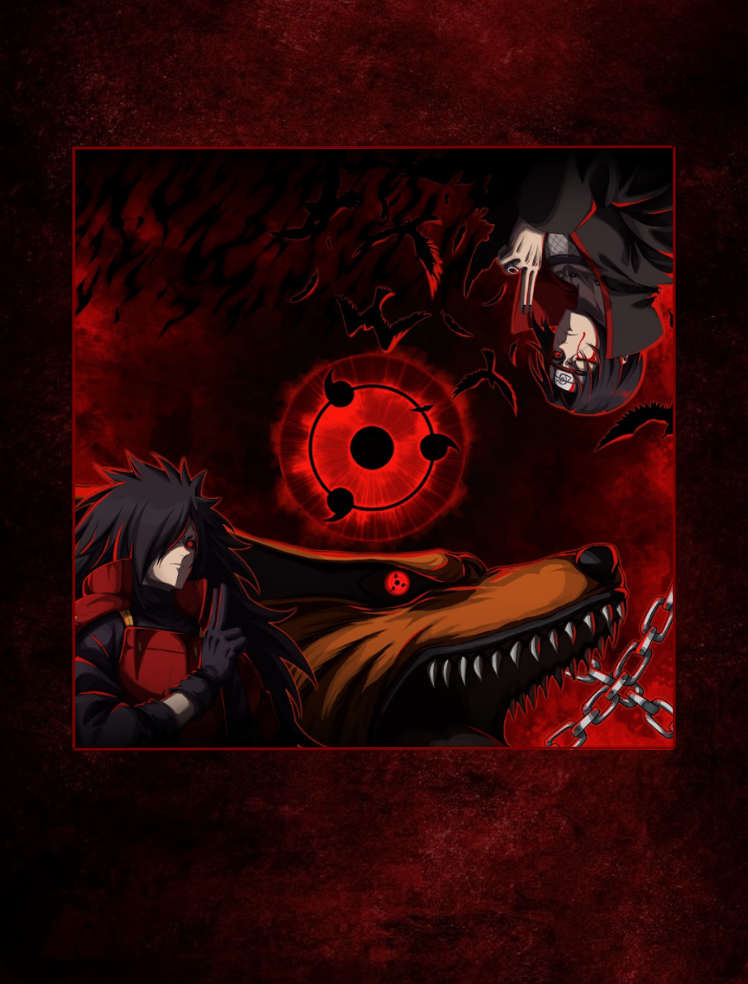 Uchiha war 2-player Cloth Playmat Uchiha war 2-player Cloth Playmat