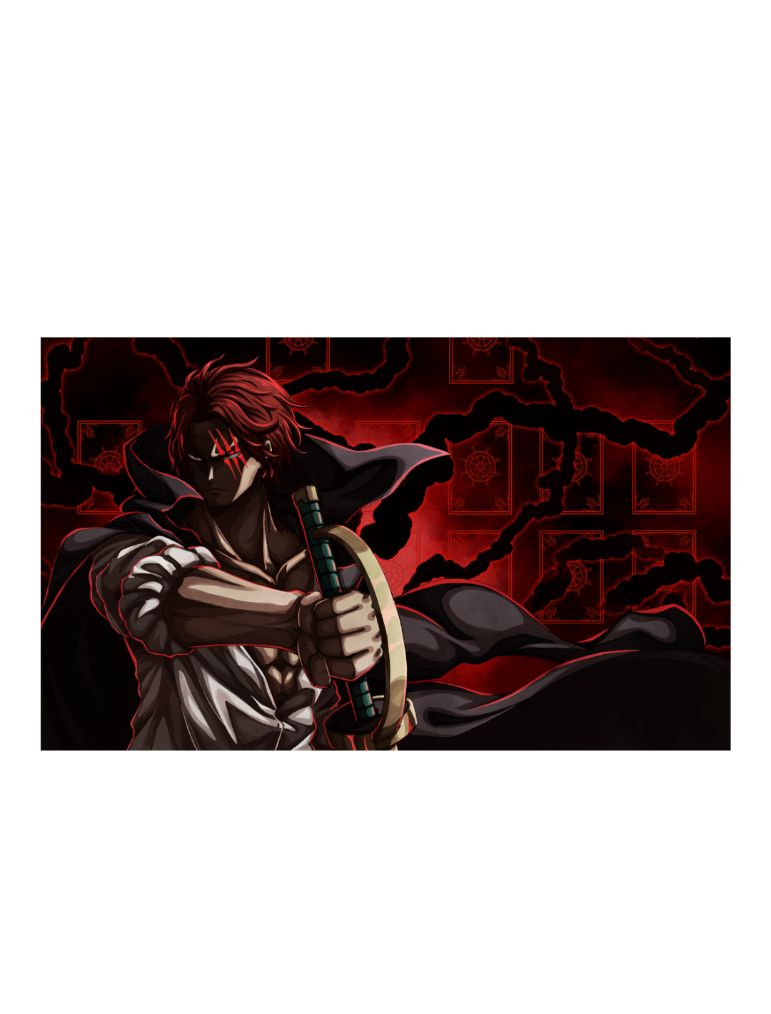RED HAIR Holo Playmat - sleevechief