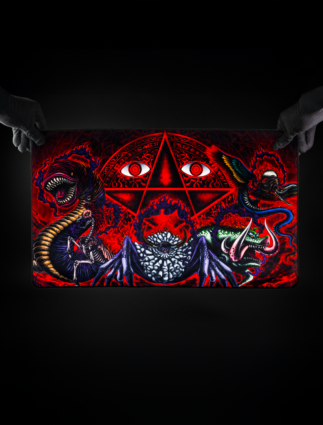 Five Dark Elders - 1-Player Cloth Playmat - sleevechief