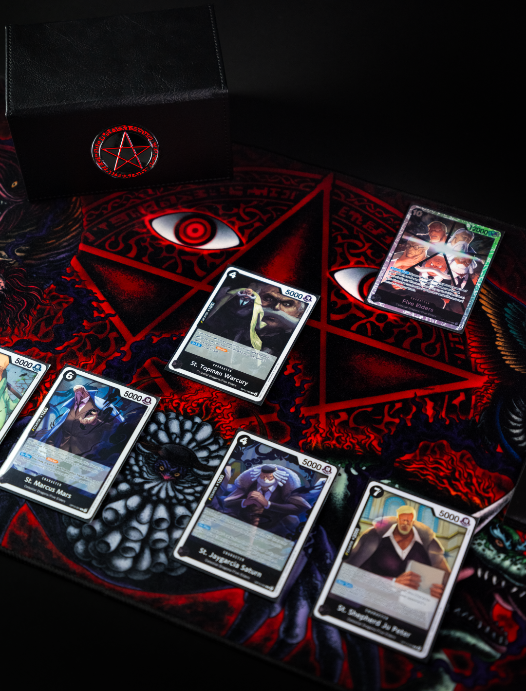 Five Dark Elders - 1-Player Cloth Playmat - sleevechief