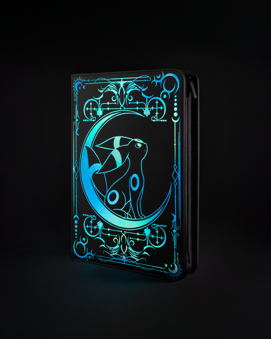 Lunar Shadow Shiny 9-Pocket Trading Card Binder - sleevechief