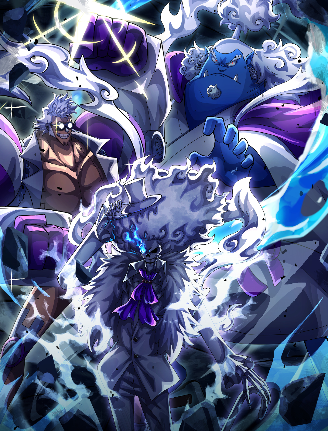 Gear 5 Crew - Vers. 1 Holo Sleeves (70 PCS)