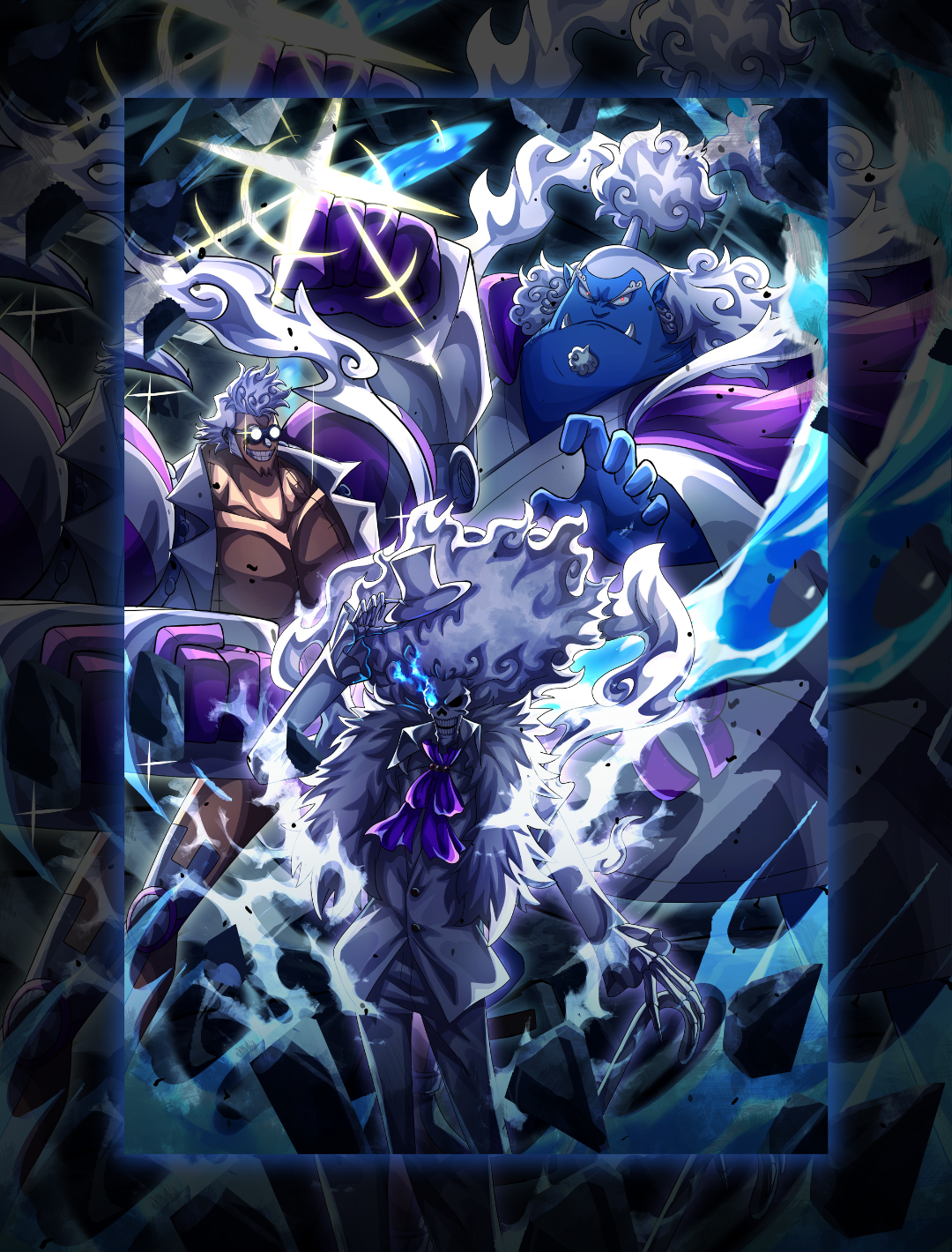 Gear 5 Crew - Vers. 1 Holo Sleeves (70 PCS)