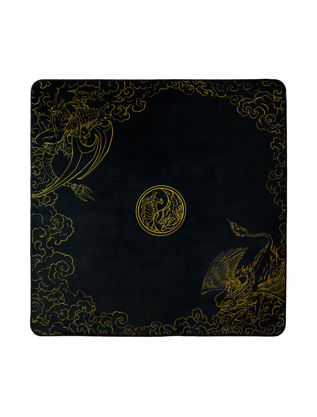 Yin & Yang Dragons  2-Player Cloth Playmat - sleevechief