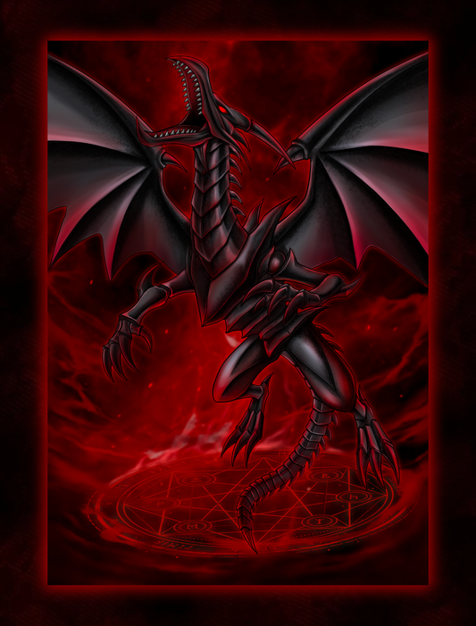Legendary Black Dragon Holo Card Sleeves (70 PCS)
