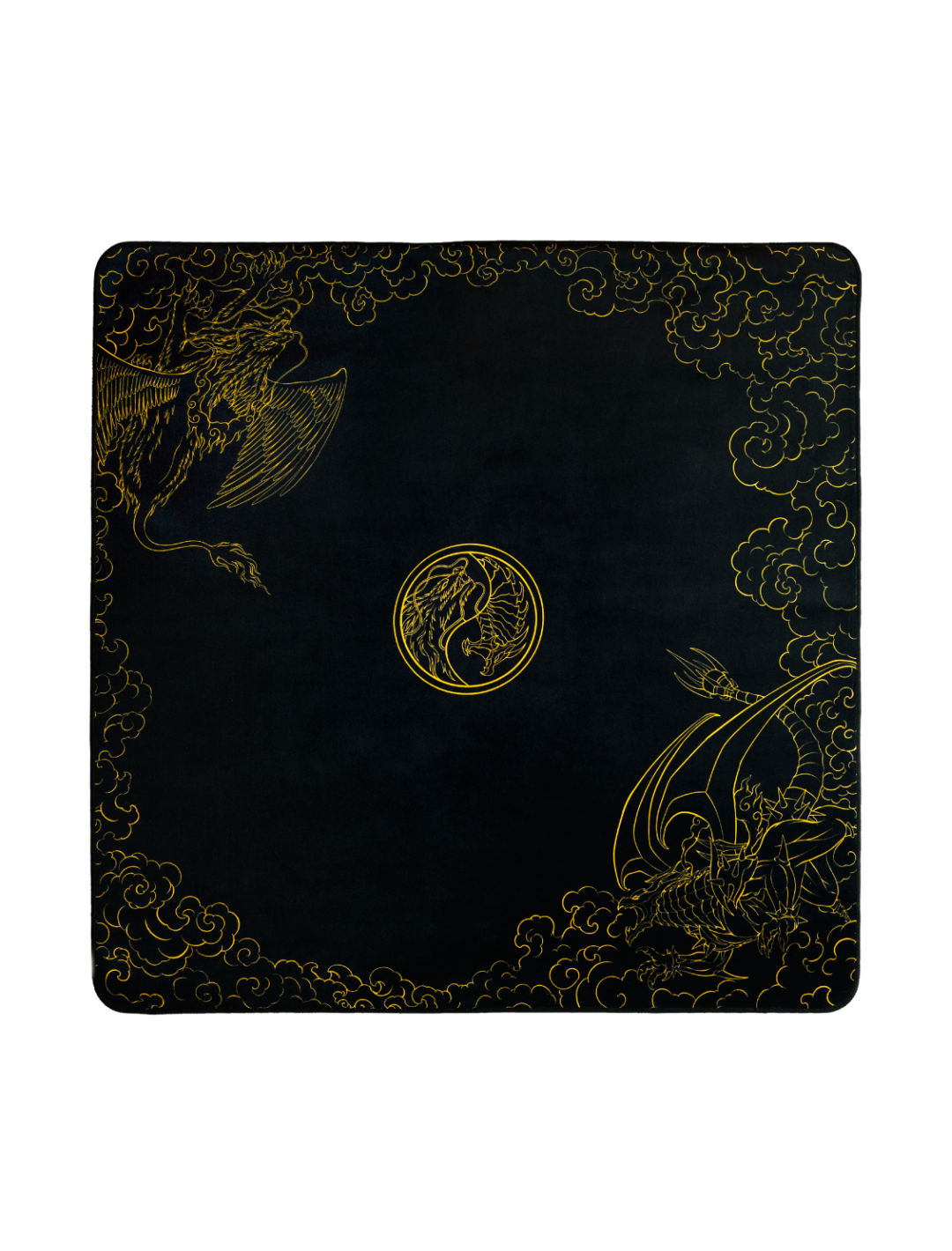 Yin & Yang Dragons  2-Player Cloth Playmat - sleevechief