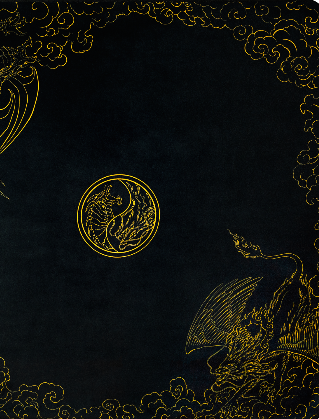 Yin & Yang Dragons  2-Player Cloth Playmat - sleevechief