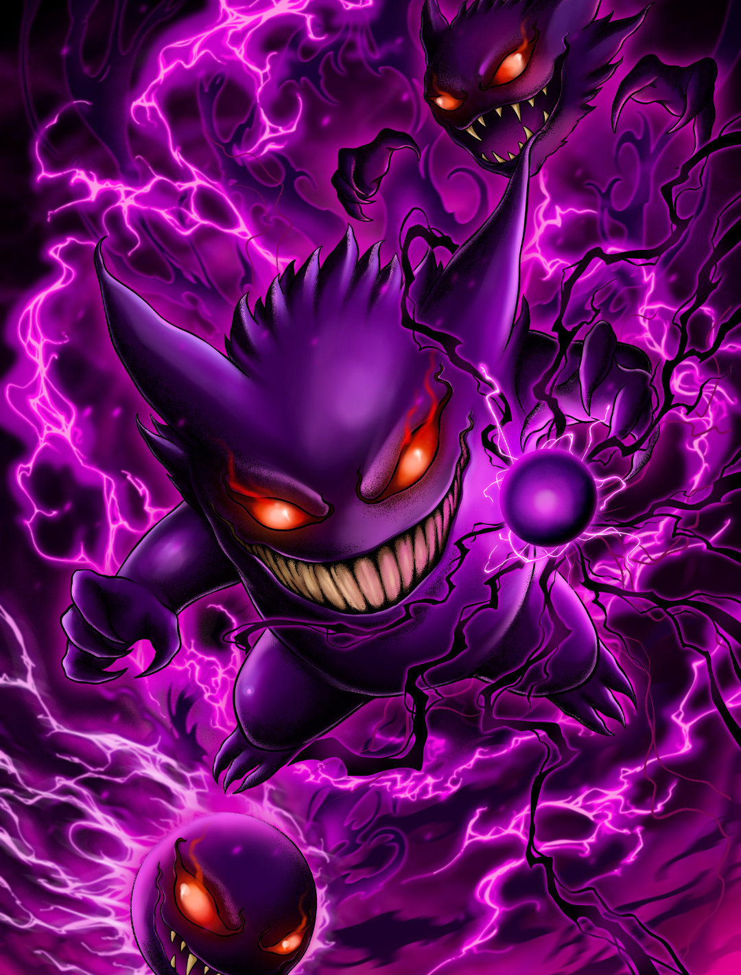 Purple Evil - Holo Sleeves (70 PCS) - sleevechief