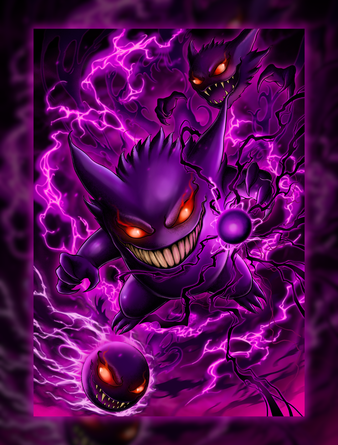 Purple Evil - Holo Sleeves (70 PCS) - sleevechief