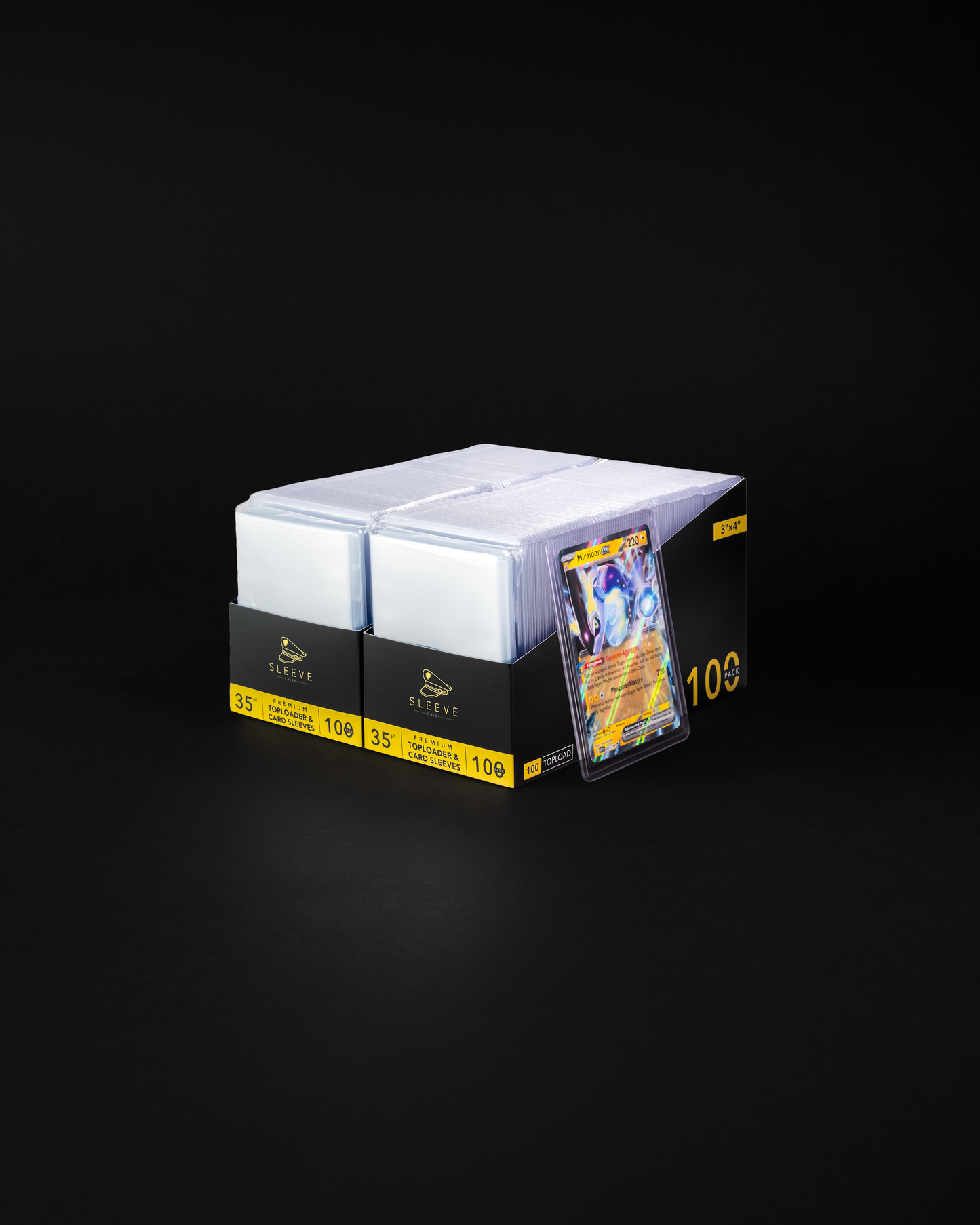 SleeveChief - Premium Toploader (100 Toploader + 100 Sleeves) - sleevechief