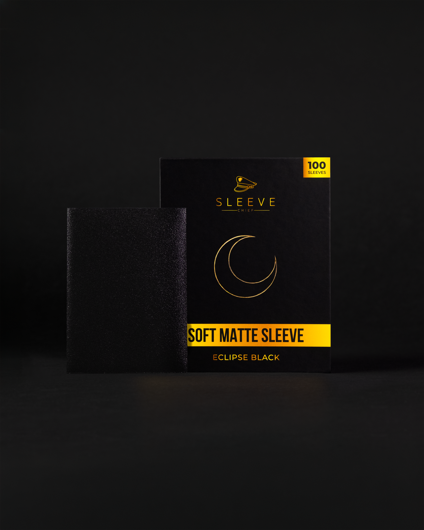 SERIE ELITE - Manicotti morbidi opachi di colore nero eclissi (100 pezzi)