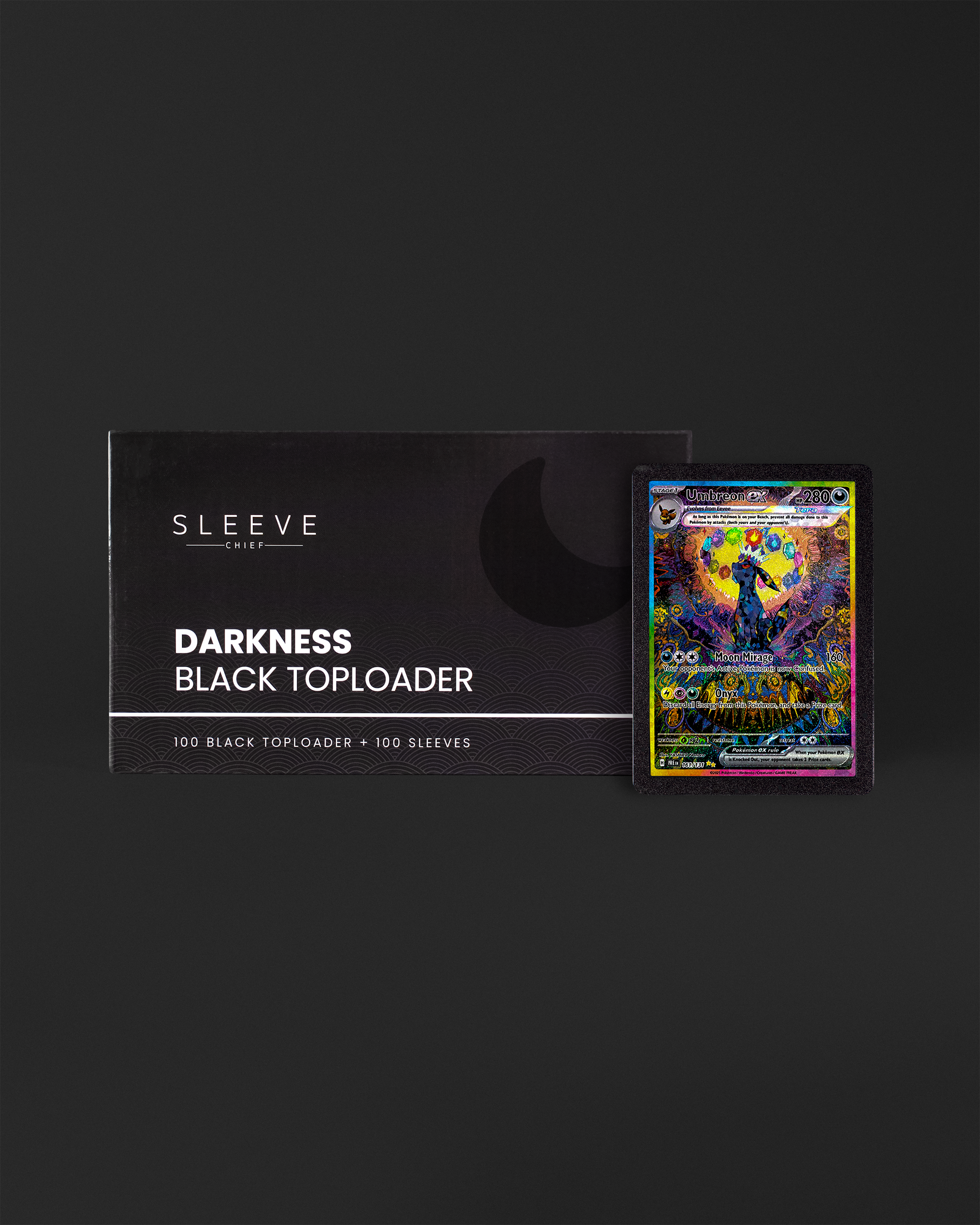Color Toploader - Darkness Black (100) - sleevechief