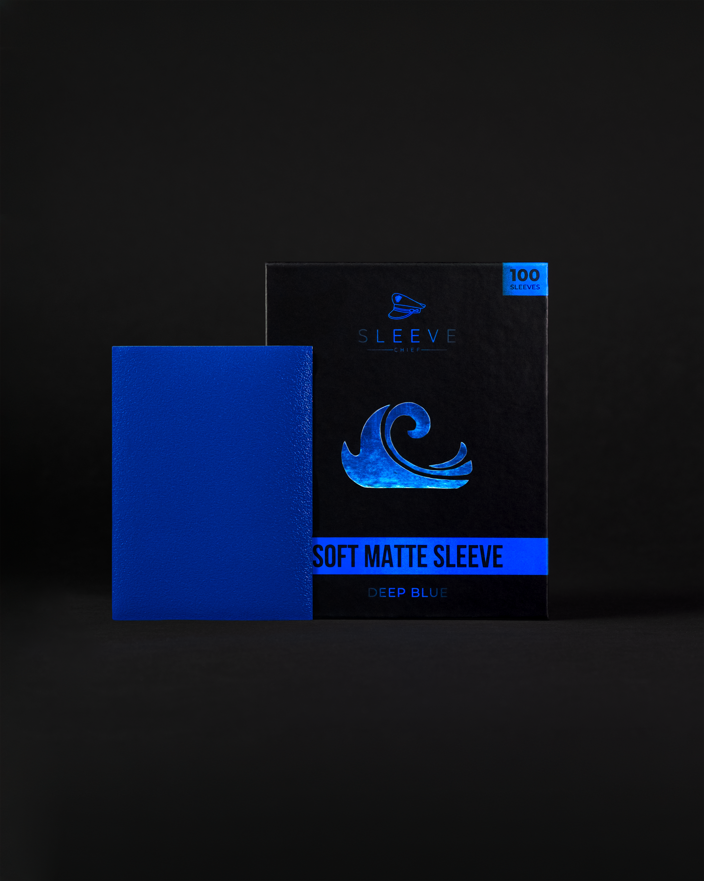 ELITE SERIES - Soft Matte Deep Blue Color Sleeves (100PCS) - sleevechief