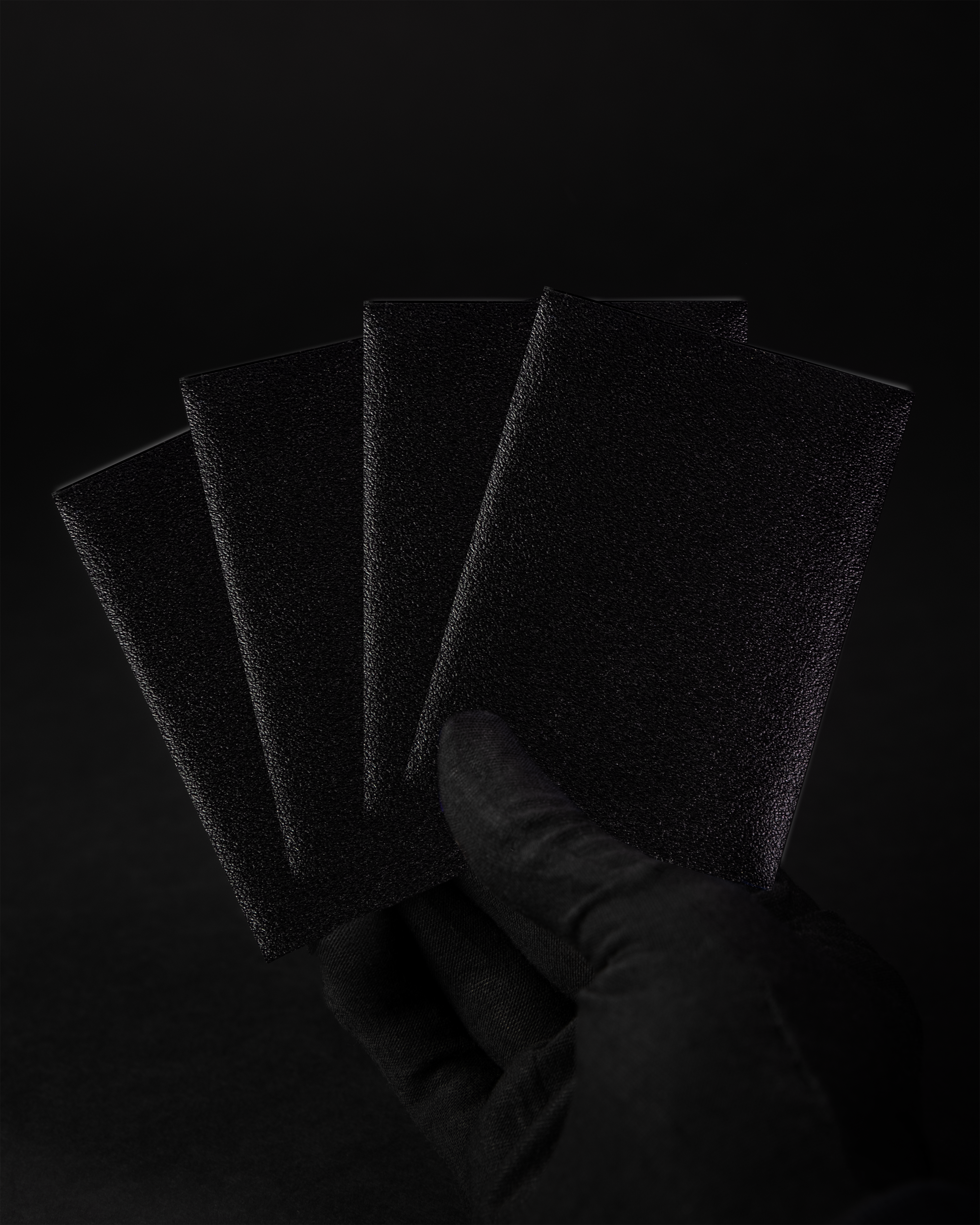 SERIE ELITE - Manicotti morbidi opachi di colore nero eclissi (100 pezzi)