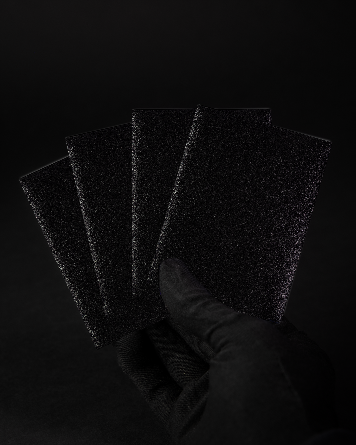 SERIE ELITE - Manicotti morbidi opachi di colore nero eclissi (100 pezzi)