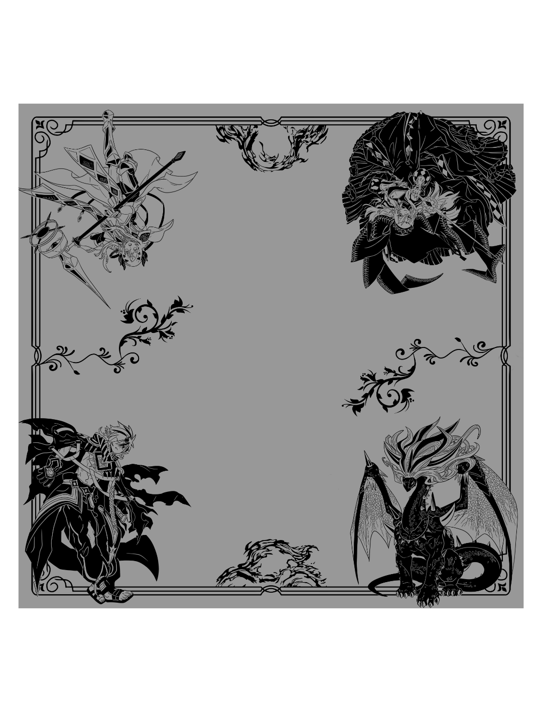 BRANDED 2-Player Cloth Playmat - sleevechief