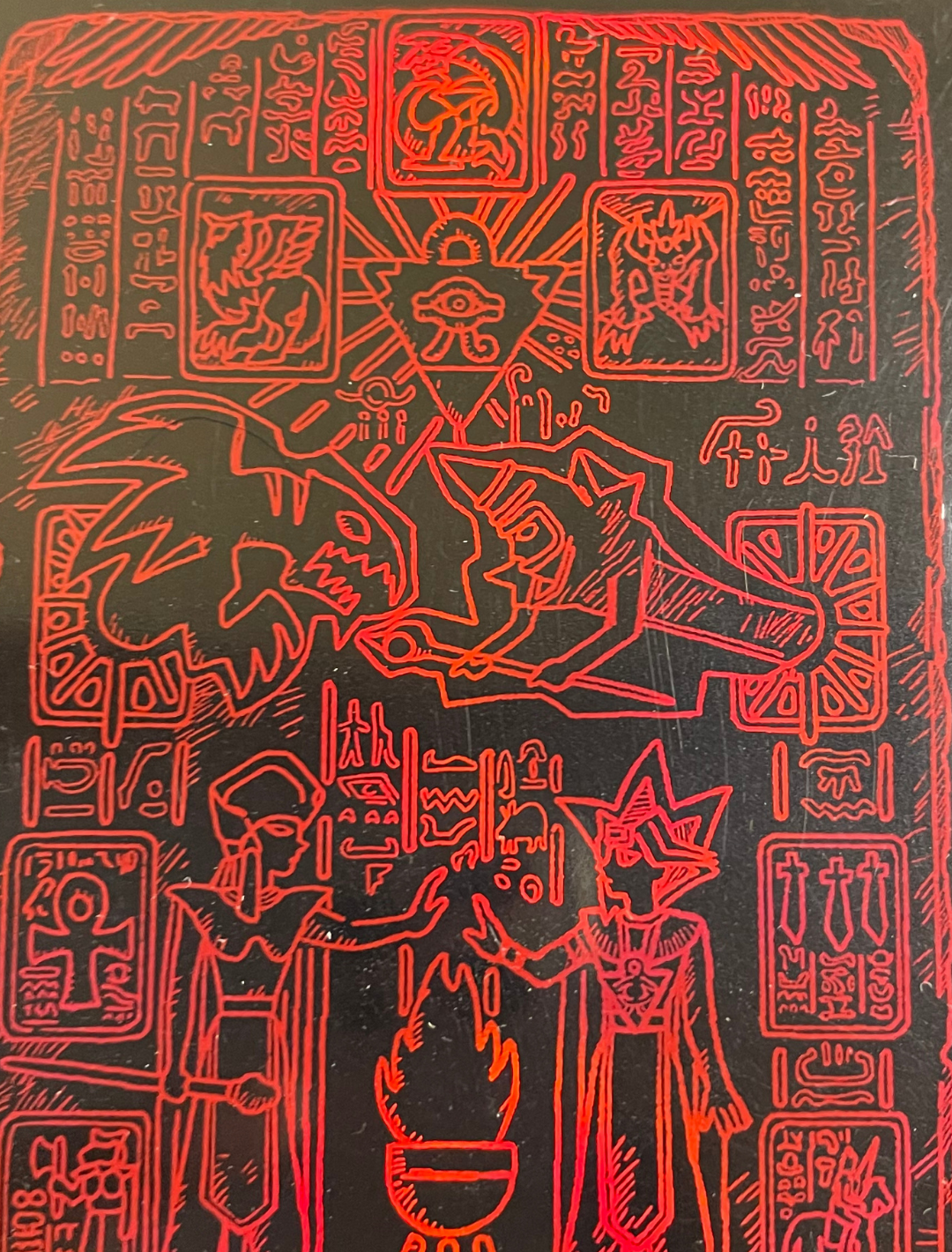 Yu-Gi-Oh! Card Sleeves - Hieroglyphen Red (70 STK) - sleevechief